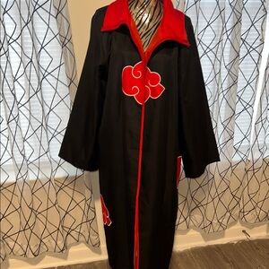 Itachi Uchiha Akastuki Cloak from Naruto Anime Cosplay Size XXL